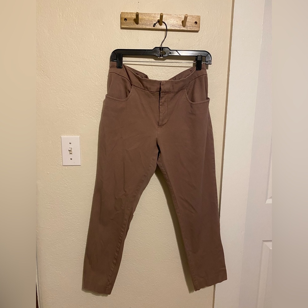 A New Day Dusty Mauve Chino Ankle Pants